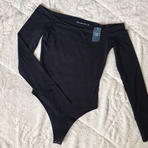 Black Abercrombie Longsleeve Bodysuit